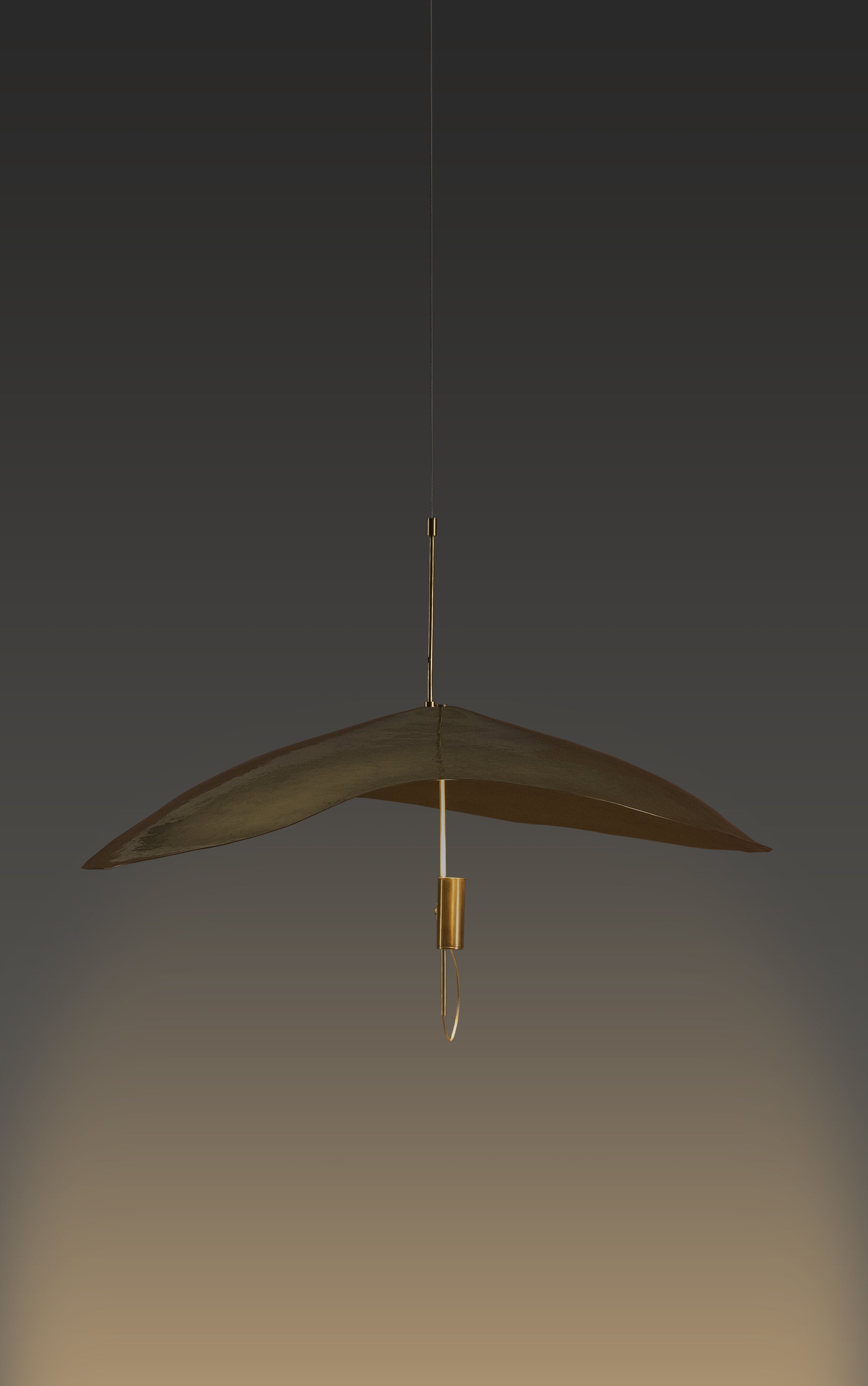 Float Suspension - Large - Hammered Brass