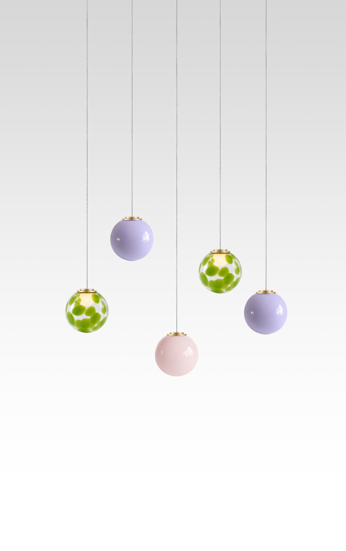 Lilac Lilly Suspension - Set of 5