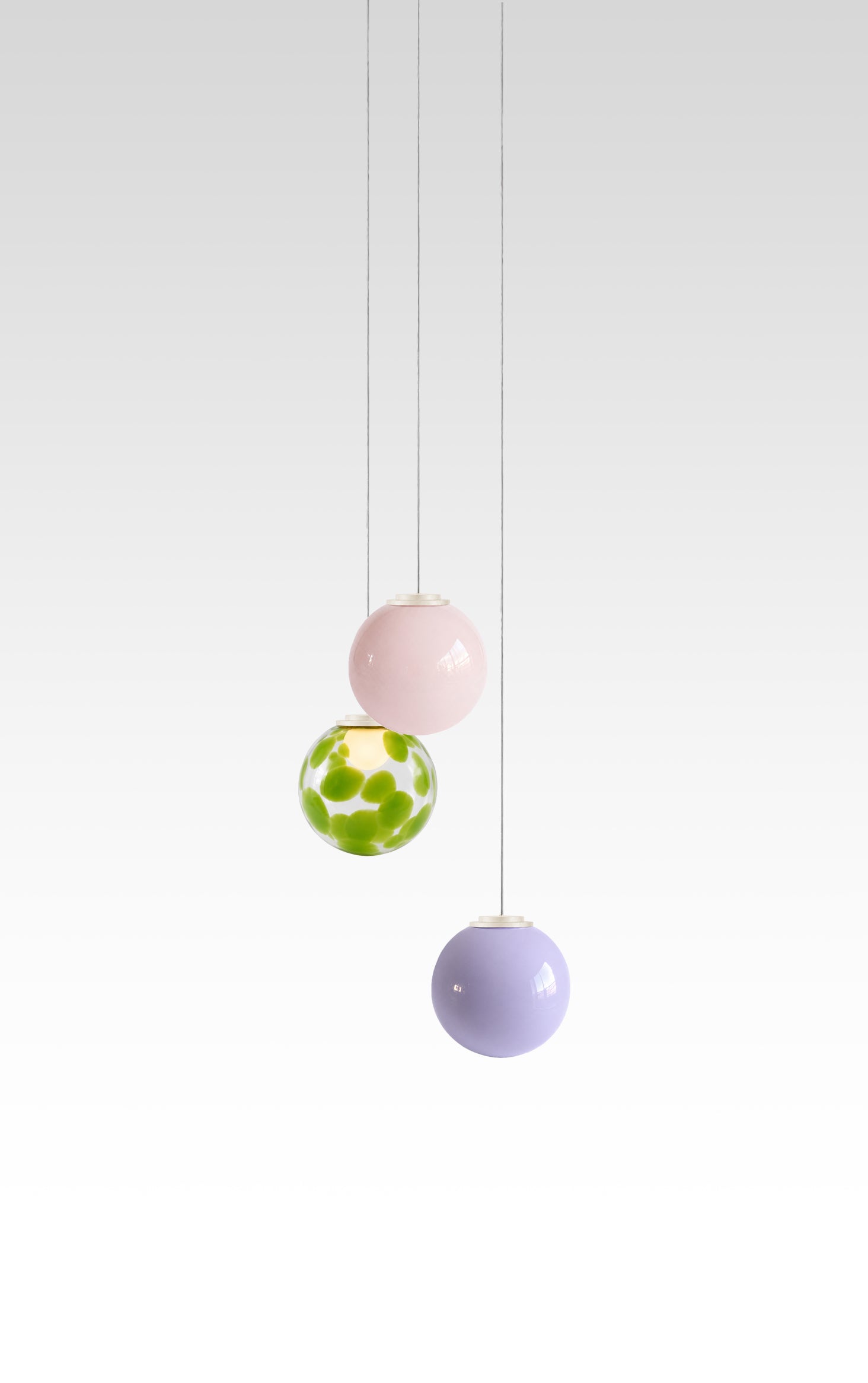 Lilac Lilly Suspension - Set of 3