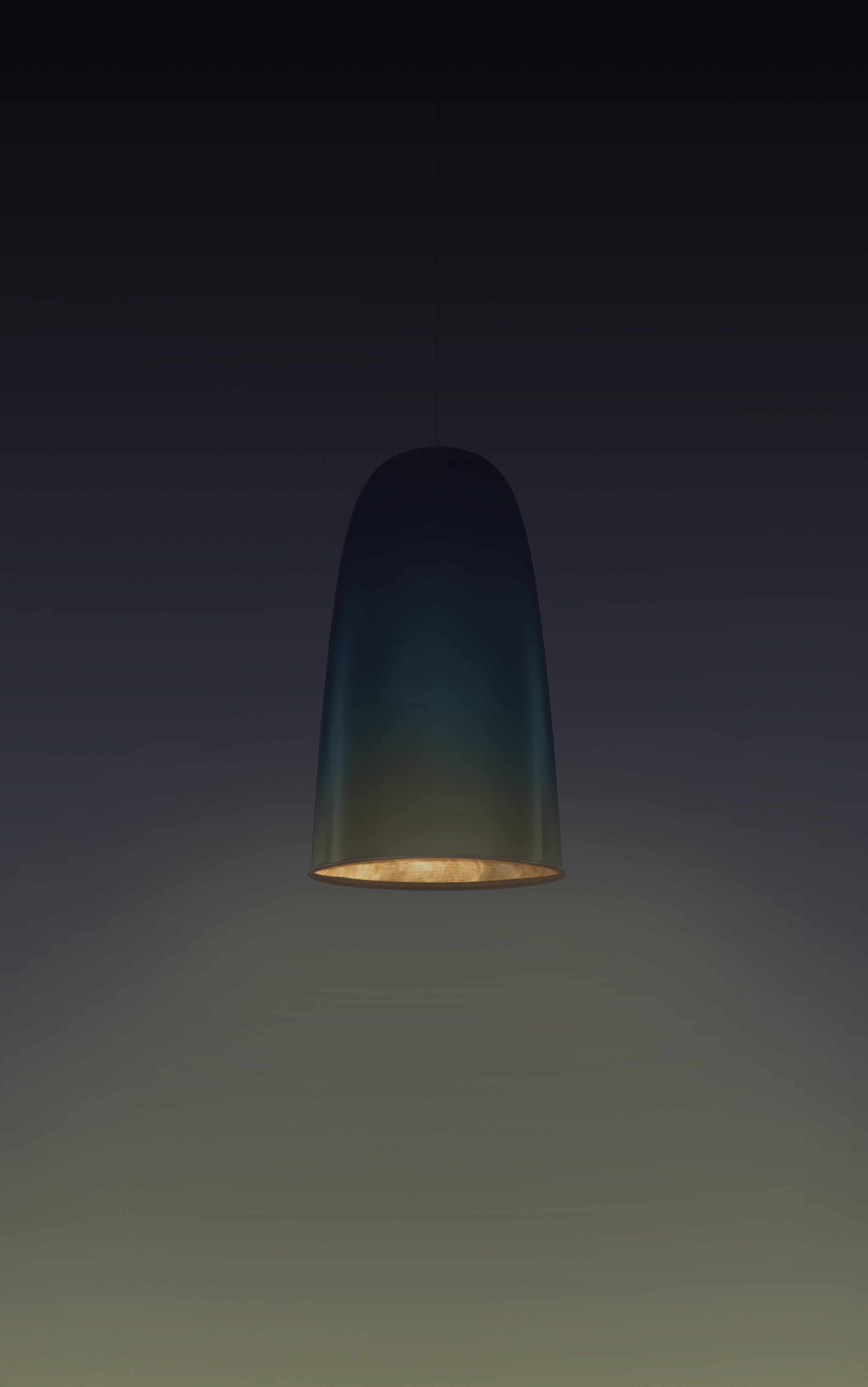 Lungo Suspension - Small - Peacock Blue Finish