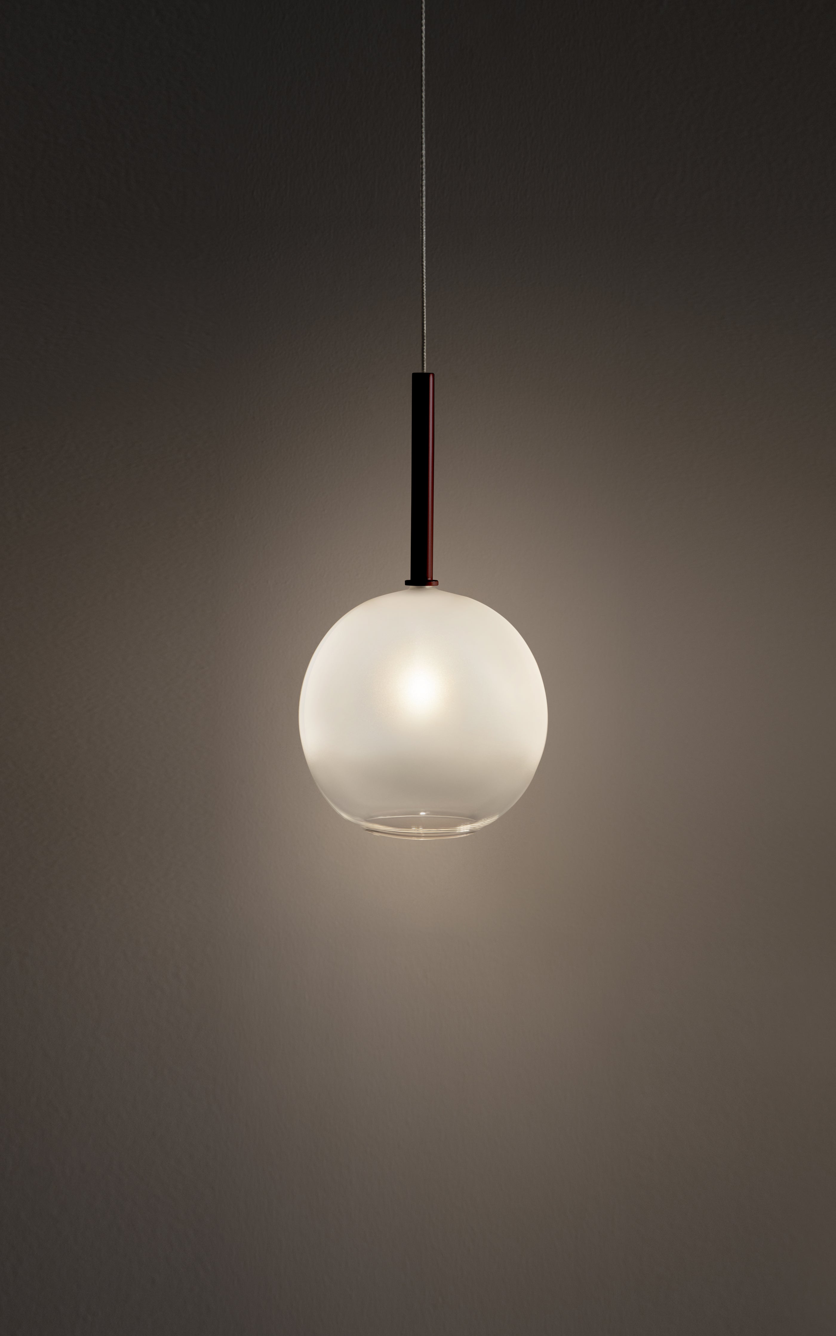 Blow Frosted Suspension - Sparkle - Small - Burgundy
