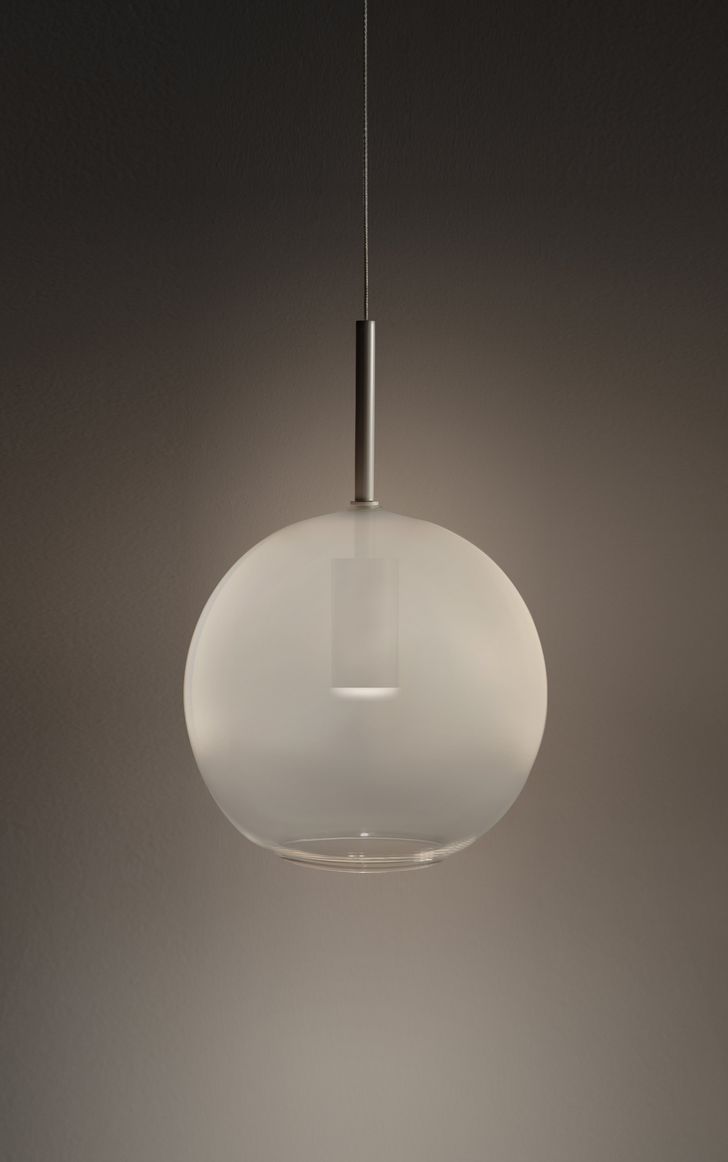 Blow Frosted Suspension - Downlight - Large - White