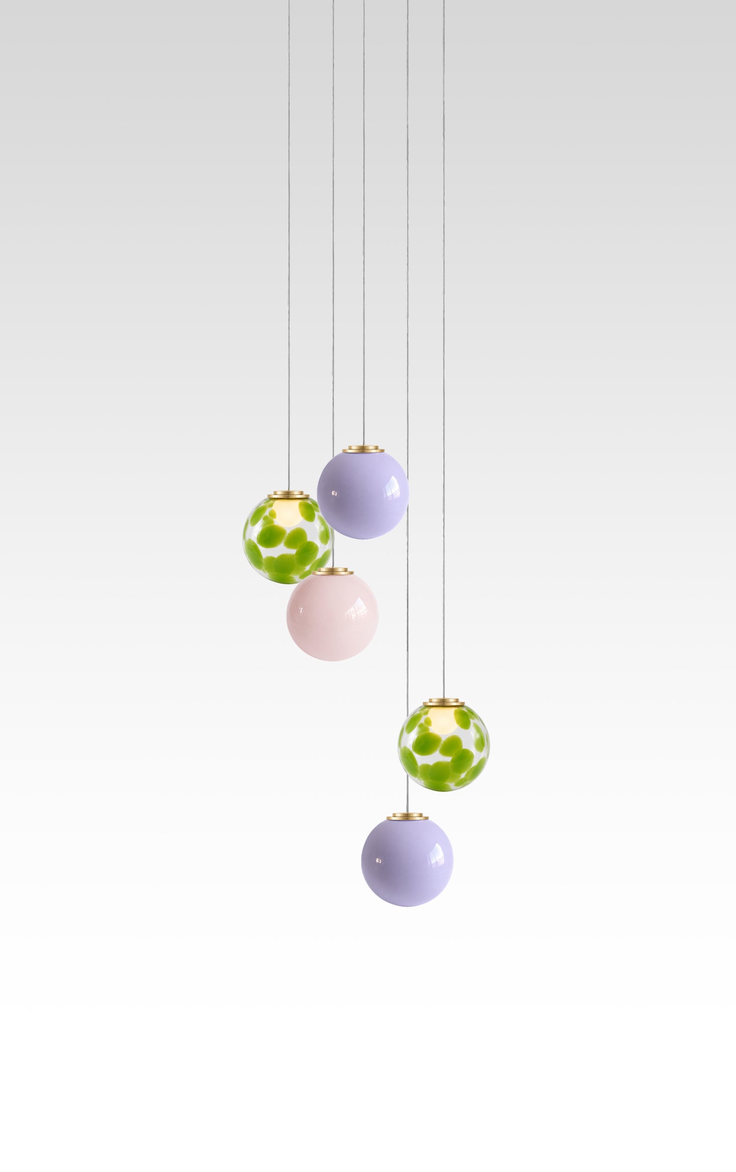 Lilac Lilly Suspension - Set of 5