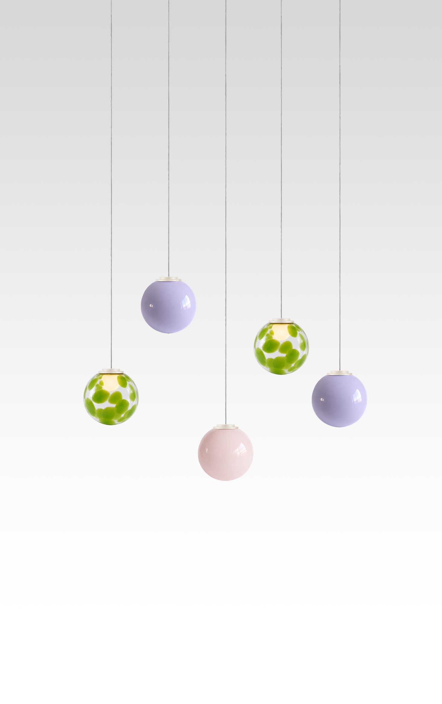 Lilac Lilly Suspension - Set of 5