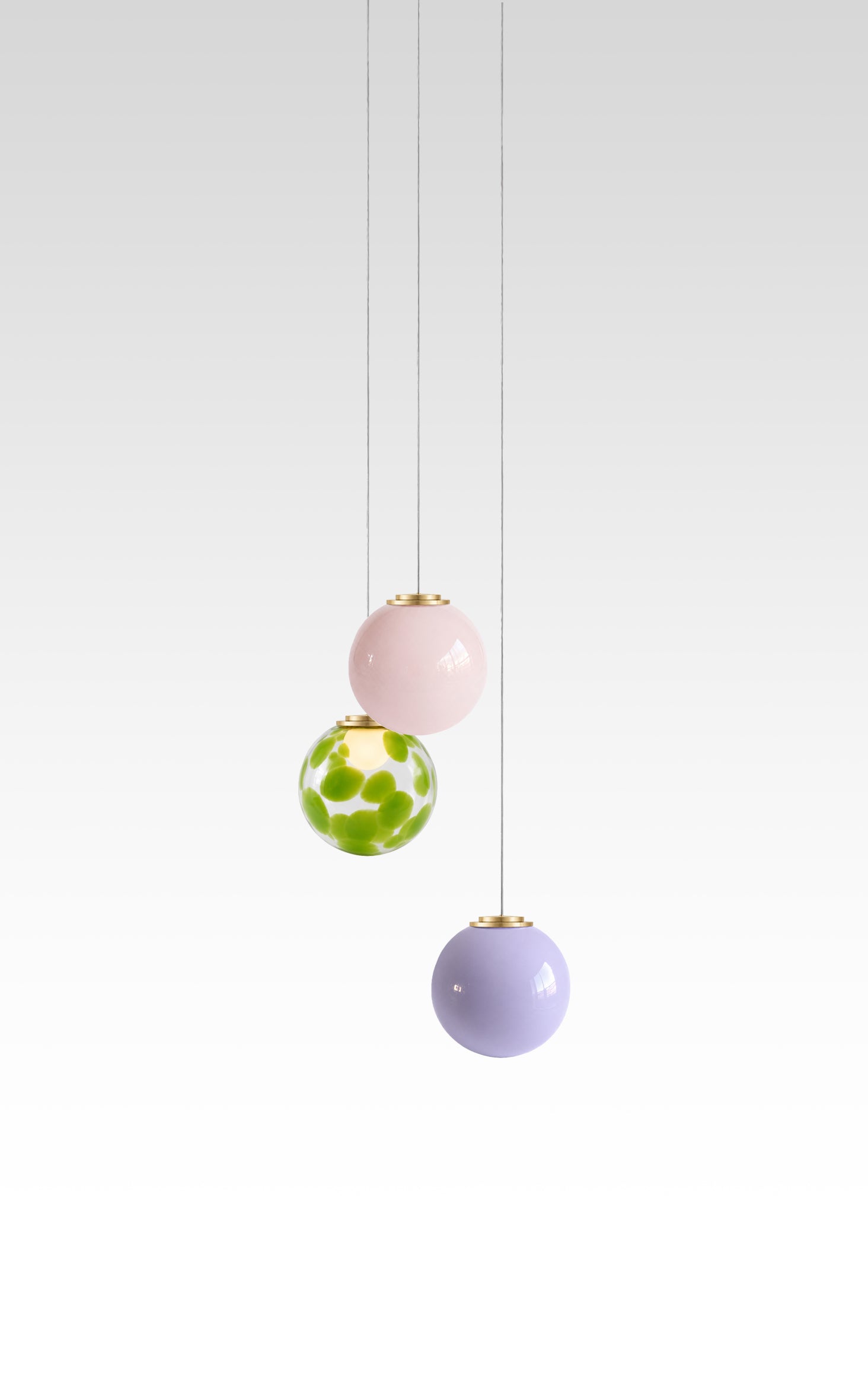 Lilac Lilly Suspension - Set of 3