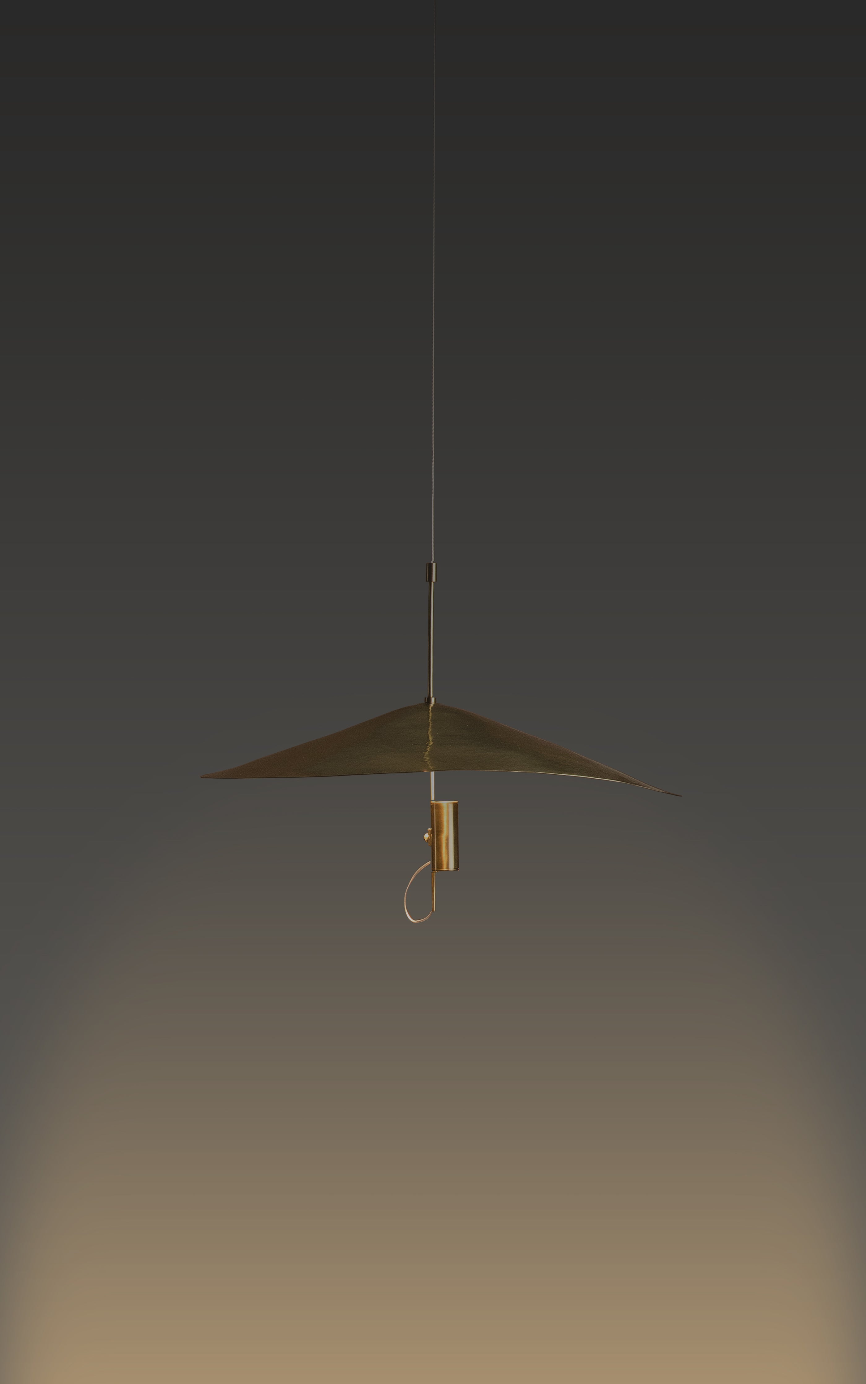 Float Suspension - Small - Hammered Brass